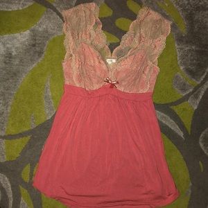 Soma Intimates pink lace lingerie set